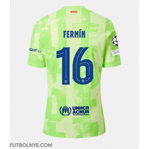 Camiseta Barcelona Fermin Lopez #16 Tercera Equipación 2024-25 manga corta